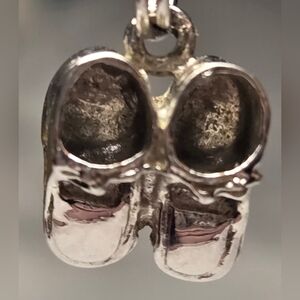 Silver Baby Shoe Pendant